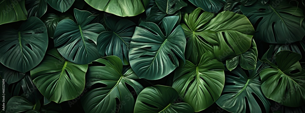 Green and Gold Leaves - Wide Format Green and Gold Leaves - Wide Format