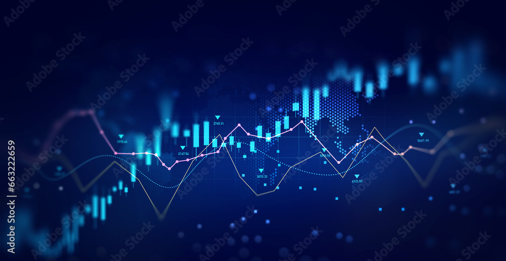 Stock market investment trading graph growth.Investment finance chart,stock market business and exchange financial growth graph. Stock market investment trading graph growth.Investment finance chart,stock market business and exchange financial growth graph.