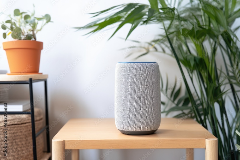 a smart speaker connected to home wifi a smart speaker connected to home wifi