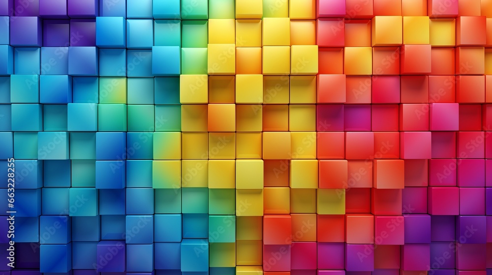 Abstract background with multicolored cubes Abstract background with multicolored cubes