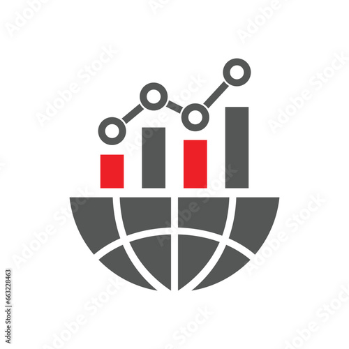 Benchmark measure icon. Dashboard rating vector illustration on isolated background. Progress service business concept. Editable Stroke. EPS 10