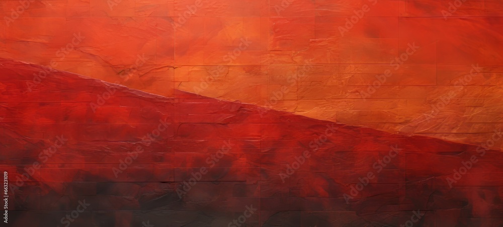 Dark red gradient orangic texture with overlapping paper layers - Abstract background illustration