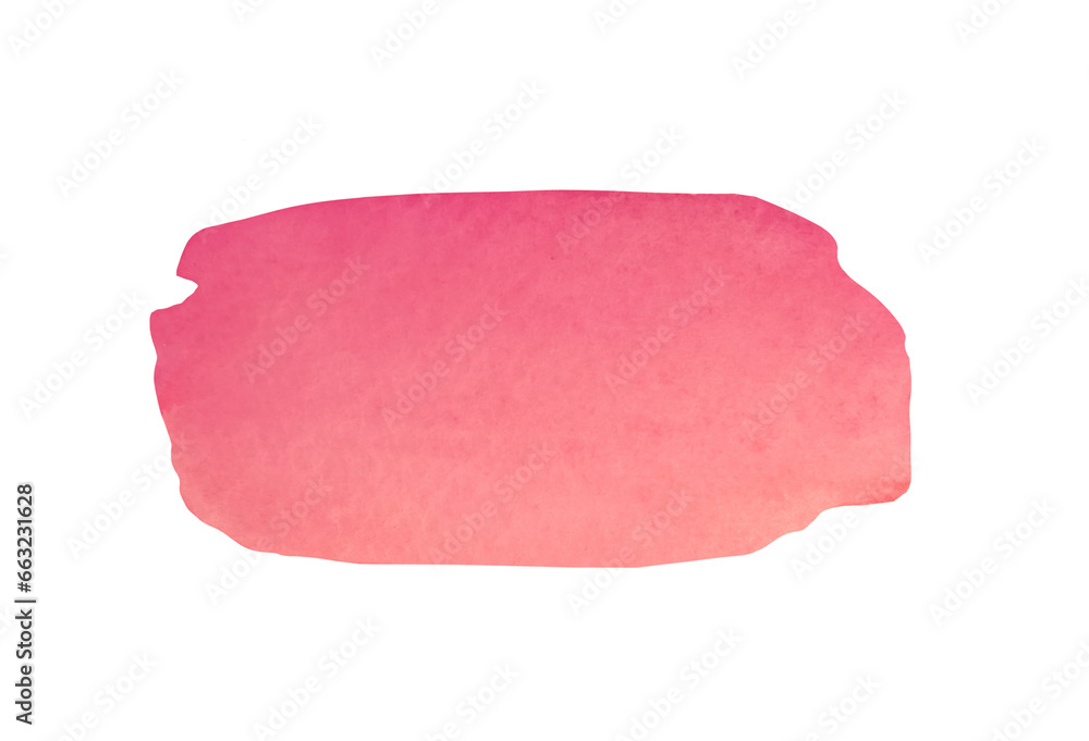 Abstract hand drawn pink brush strokes isolated on transparent background. paint elements for design, highlighting, scrapbooking. Watercolor texture with blobs, spot
