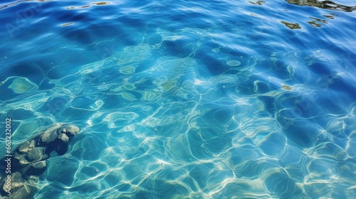 Texture of water transparent surface background.