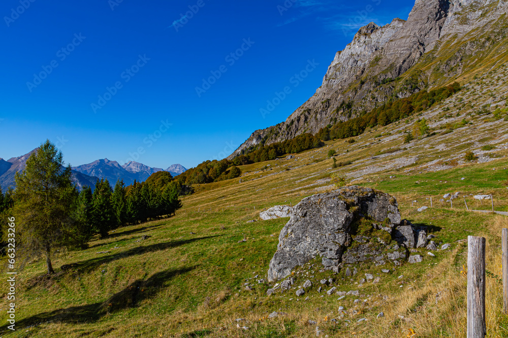 Paysages de la Route de la Soif, dans les Aravis, Savoie, France