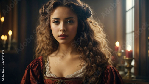 Young woman in Renaissance style. © MaxNadya