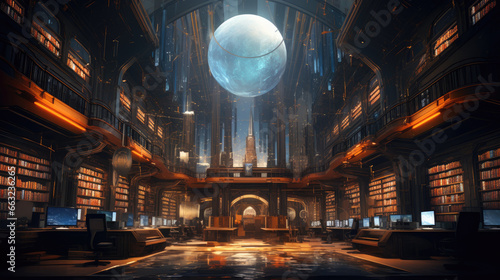 Tech-Infused Library Atmosphere
