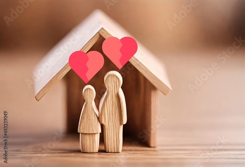 Family Love and Home: Lifestyle Concept Illustration Dreaming of Home