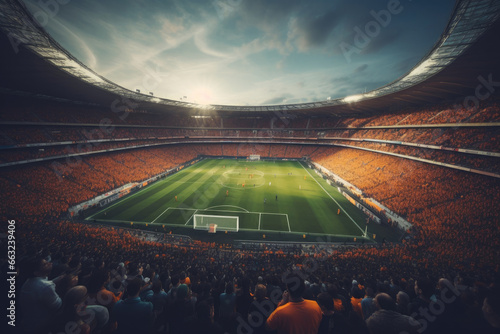 Graceful Stadium Scenic View © AIproduction