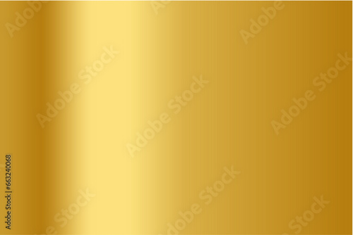 Vector gold gradient color background with shiny and smooth texture for metallic graphic design element 