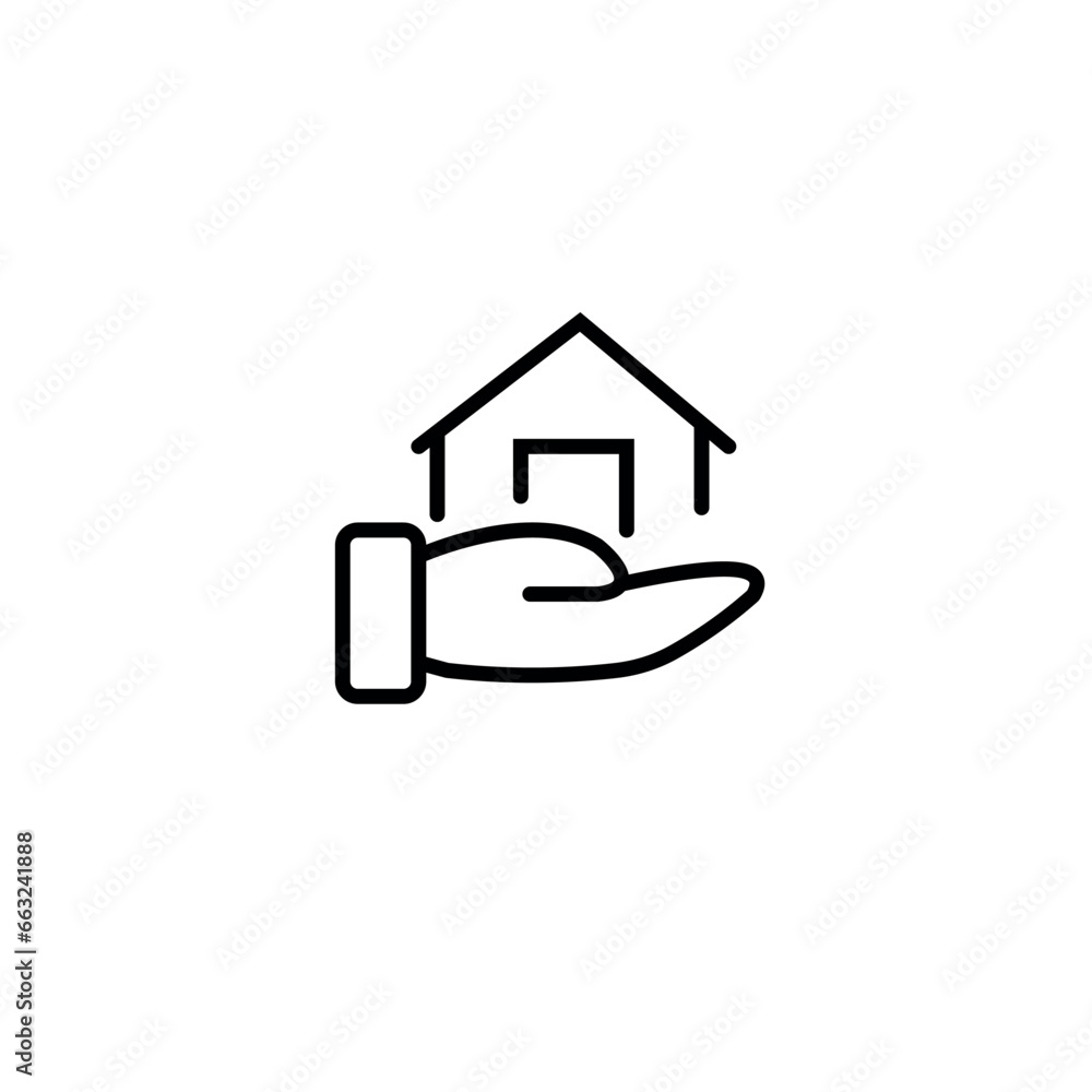 House or Real estate icon , Containing house, key, buy, sell, loan, smart home, building icons vector