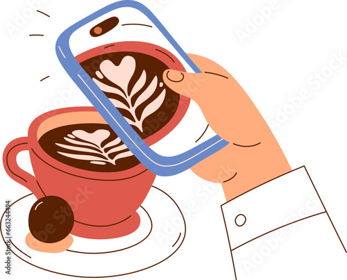 Hand Making Coffee Photo