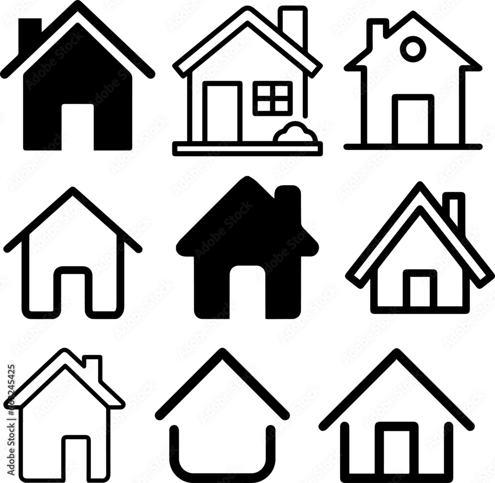 house icon design for templates. house icon design for templates.
