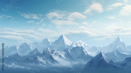 Mountain Range with snow on the top © l1gend