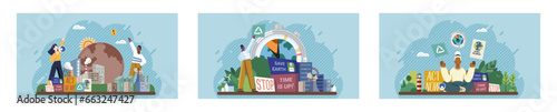 Climate change. Save the planet. Vector illustration Celebrate World Environment Day by advocating for cleaner, greener world Embracing sustainability is fundamental aspect addressing global warming