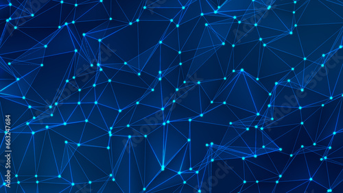 Abstract background with a dynamic wave animated background. Network connection dots and lines. Data technology illustration. Plexus. 3d rendering. 4k animation.