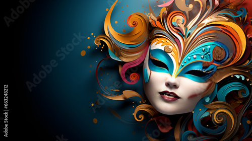 Colorful carnival mask 