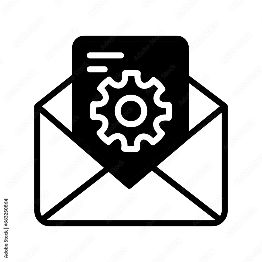 Mail Management icon in vector. Illustration Mail Management icon in vector. Illustration