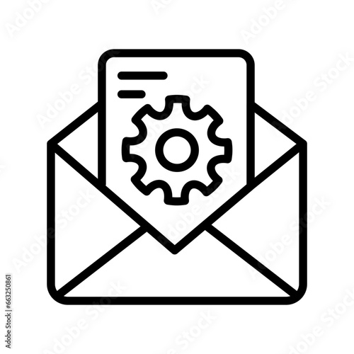 Mail Management icon in vector. Illustration photo