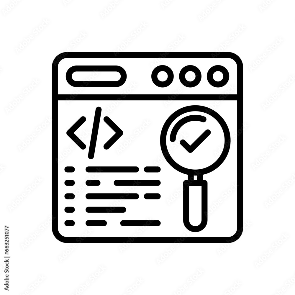 SEO Audit icon in vector. Illustration SEO Audit icon in vector. Illustration