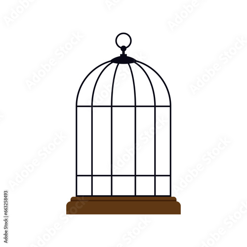 Bird cage.Vector design