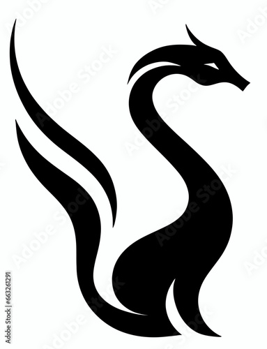black and white swan, animal, vector, swan, bird, silhouette, illustration