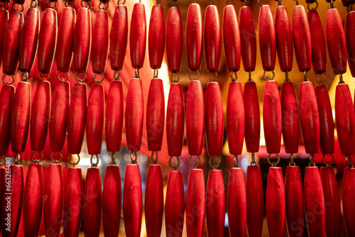 rows of red lanterns