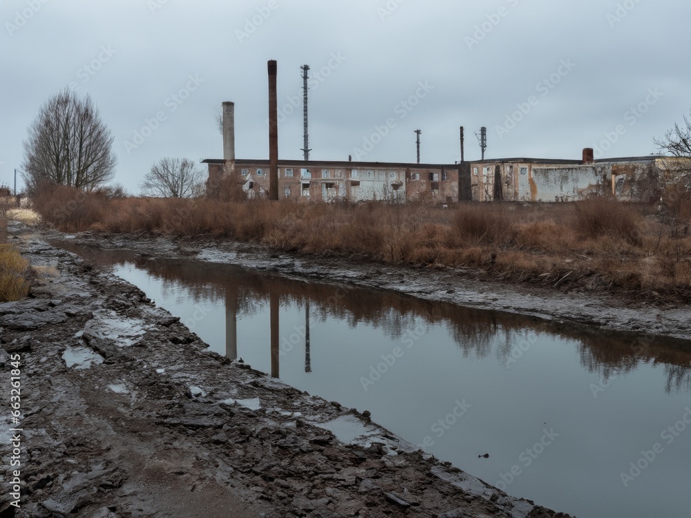 neglected industrial landscape
