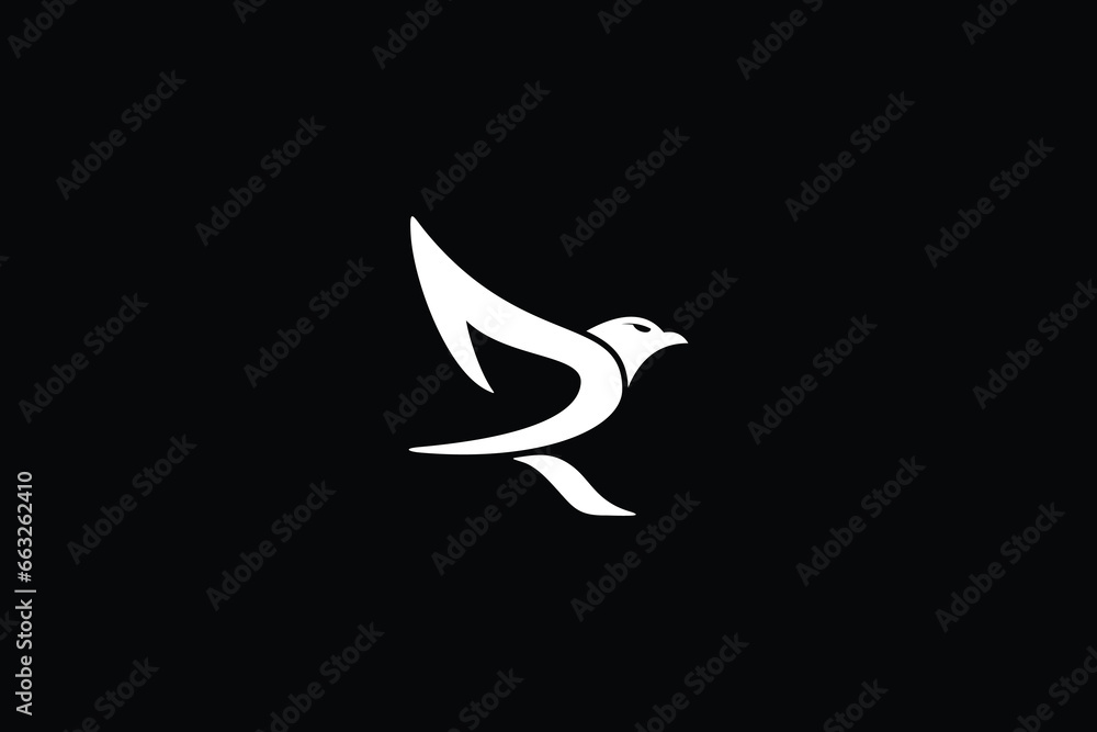 R letter eagle logo, eagle logo, R letter logo