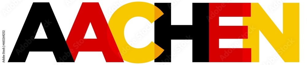 Aachen Deutschland, modern and creative illustration design featuring the city of Germany for travel banners, posters, and postcards. Aachen Deutschland, modern and creative illustration design featuring the city of Germany for travel banners, posters, and postcards.