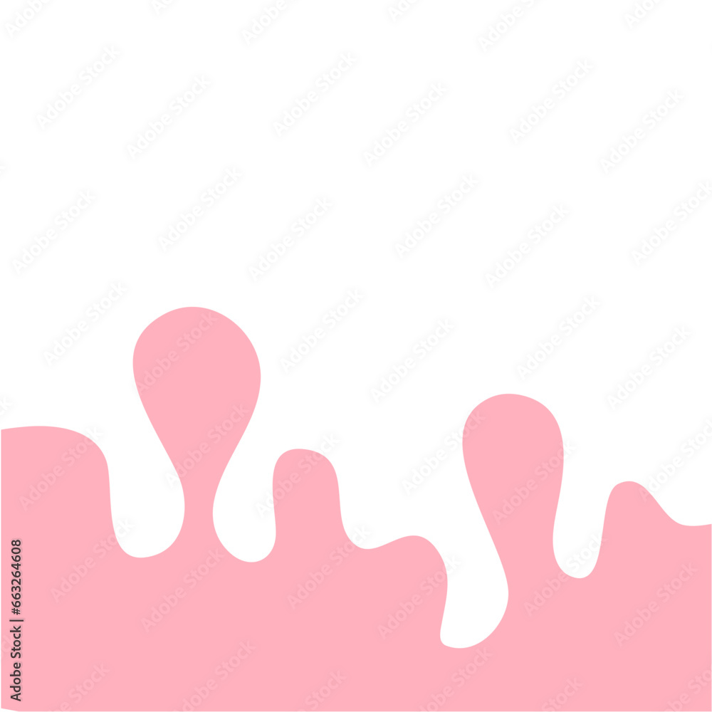 Pink Pastel Melted Corner Background Element Pink Pastel Melted Corner Background Element