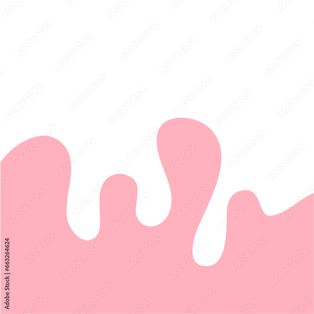Pink Pastel Melted Corner Background Element Pink Pastel Melted Corner Background Element