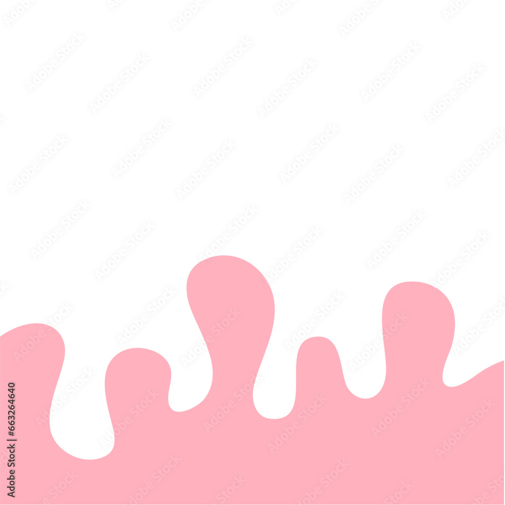 Pink Pastel Melted Corner Background Element Pink Pastel Melted Corner Background Element