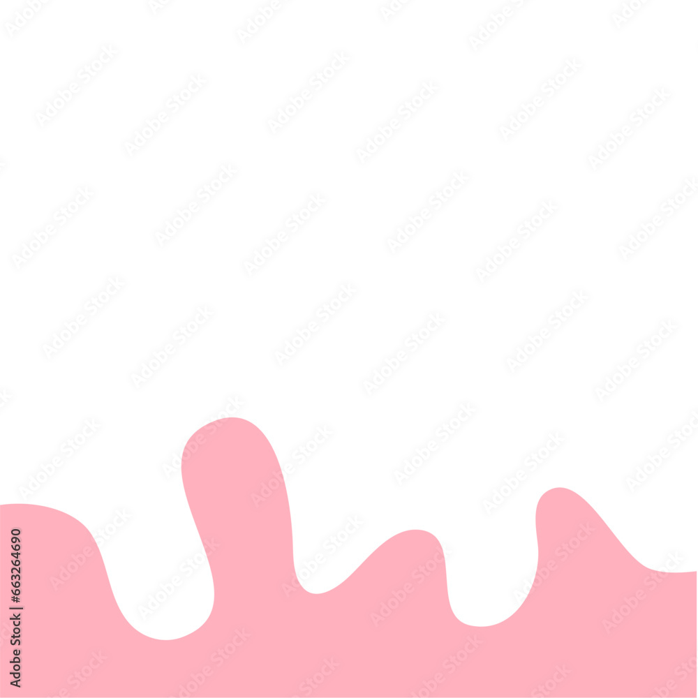 Pink Pastel Melted Corner Background Element Pink Pastel Melted Corner Background Element