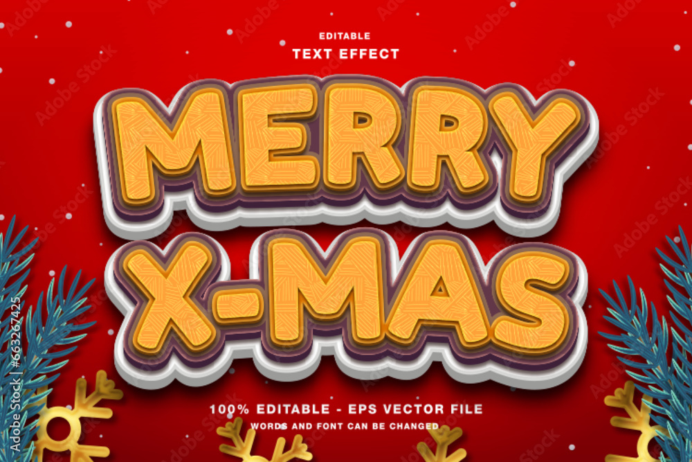 Merry Xmas Editable Text Effect Merry Xmas Editable Text Effect