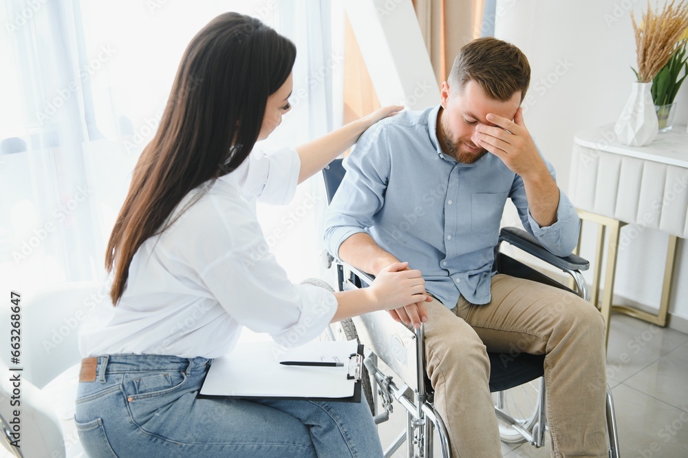 Patient visiting psychotherapist to deal with consequences Patient visiting psychotherapist to deal with consequences