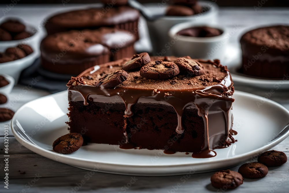 chocolate cake with chocolate chocolate cake with chocolate