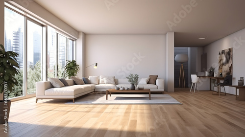 View of room space with furnitures
