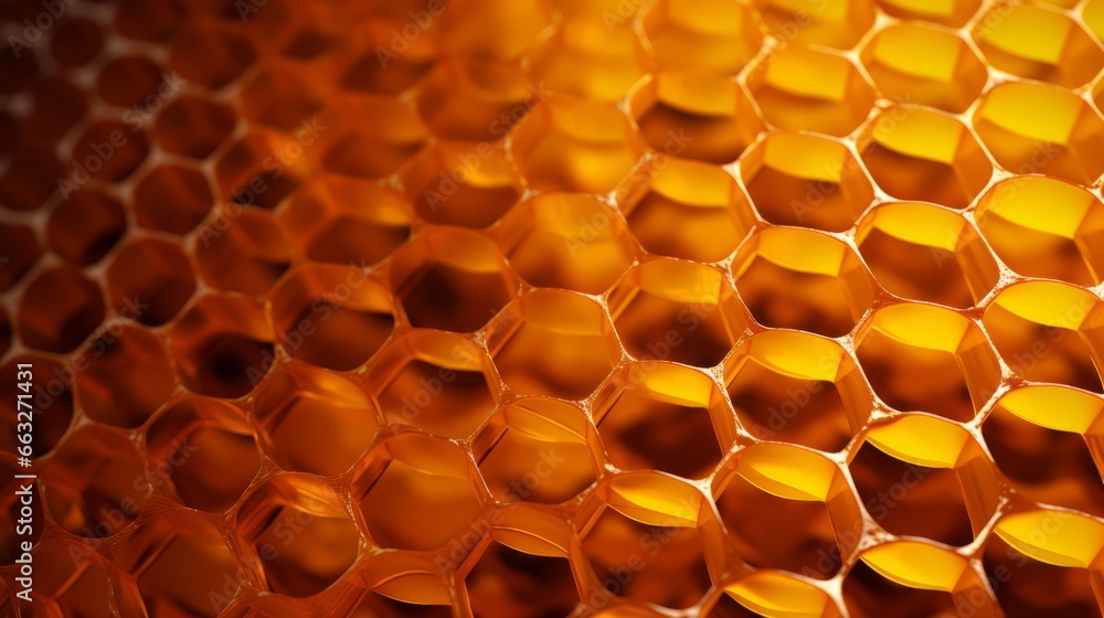 Texture of a honeycomb, Generative AI