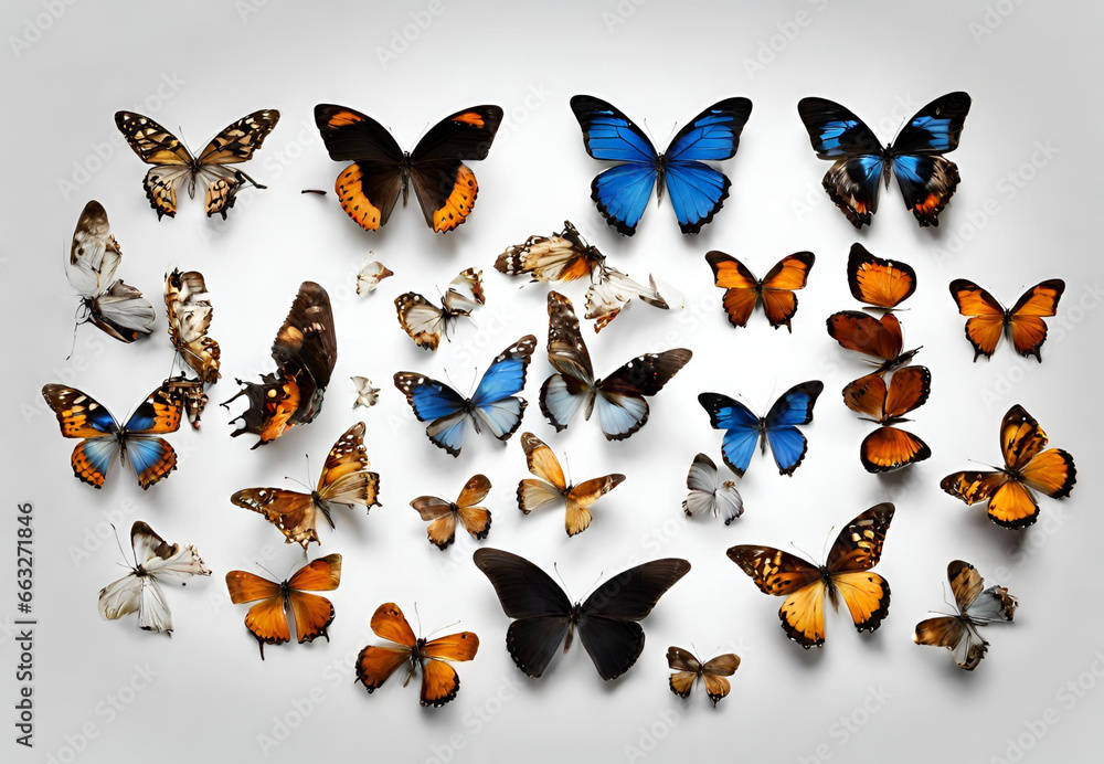 butterfly, butterflies, butterflies isolated on white