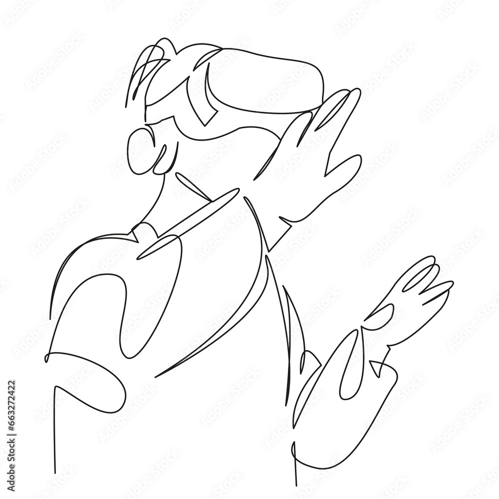 girl in virtual reality