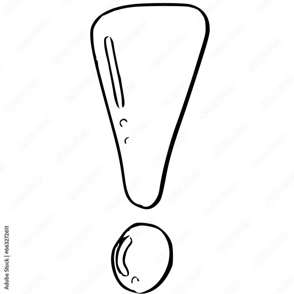 Obraz premium Exclamation mark