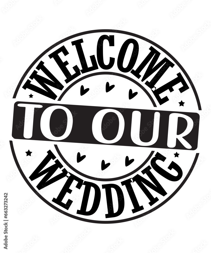 Welcome To Our Wedding SVG Cut File