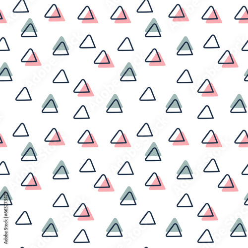 Free Download Seamless triangle pattern, Vector background. Geometric abstract texture. Geometric background  - GFXLoad
