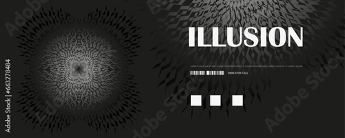 background with optical illusion