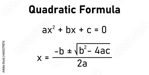 Quadratic equation in standard form and quadratic formula in elementary algebra. Mathematics resources for teachers and students.
