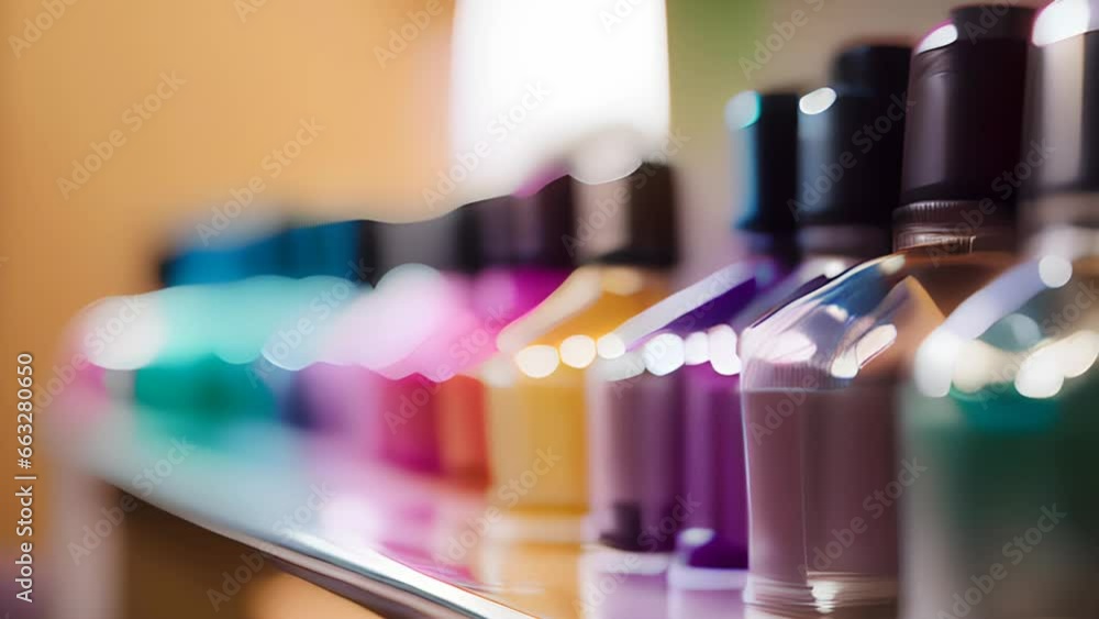 Makeup cosmetics bottles set. Beauty industry background. AI generative. Makeup cosmetics bottles set. Beauty industry background. AI generative.