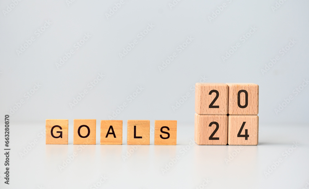 Ambitious Goals for 2024 Aspiring to Success in New Year Stock Photo Adobe Stock