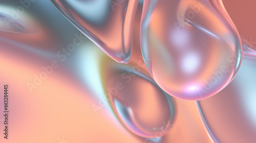 Abstract background Matte Glass chrome translucent Pastels Vibrant, wallpaper iridescent neon holographic gradient. Design visual element for banner, header, poster, cover, soft pop (ID: 663284445)