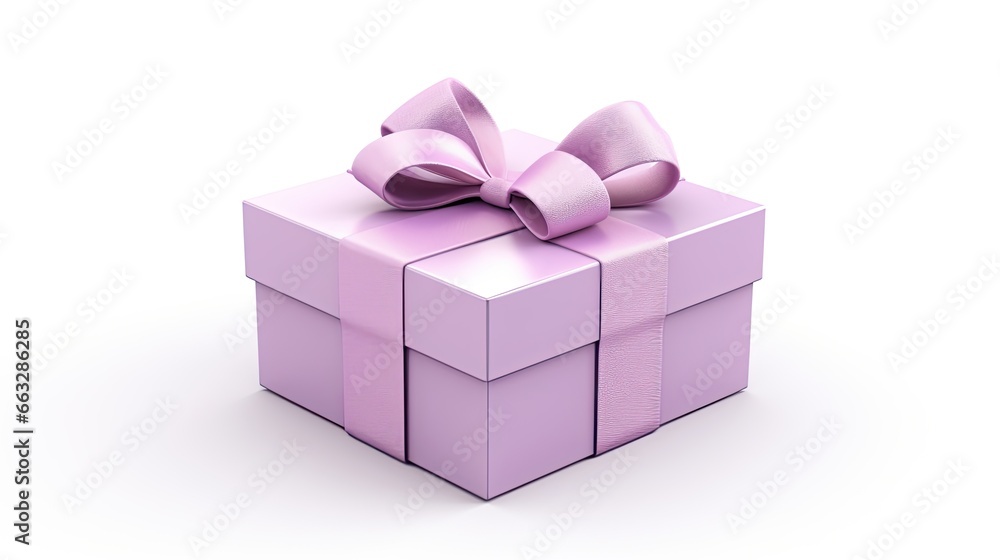 pink gift box with ribbon isolated on white pink gift box with ribbon isolated on white